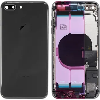 Náhradní kryt pro mobilní telefon iPhone 8 Plus - Zadní housing s předinstalovanými díly (Space Gray)