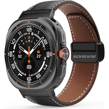 Náhradní kryt pro mobilní telefon Kryt Řemínek Dux Ducis Strap Ya pravá kůže 47 mm black