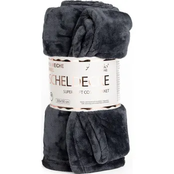 Deka z mikroflanelu ANTONIO HOME tmavě šedá, 150x200cm