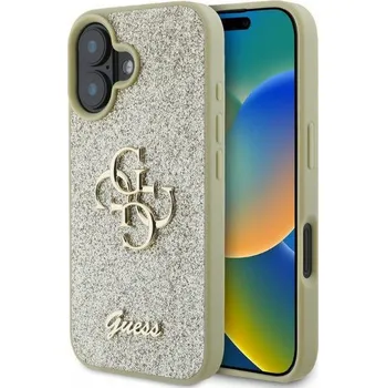 Náhradní díl pro mobilní telefon Kryt Guess Case iPhone 16 Guhcp16Shg4Sgd (Fixed Glitter Big 4G) gold