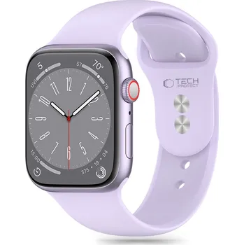 Módní doplněk Řemínek Tech-Protect Silicone Apple Watch 4/5/6/7/8/9/SE/Ultra 1/2 (42/44/45/49mm) Elegantní Purple