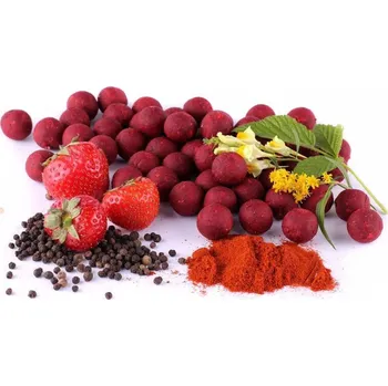 Boilies Krmiva Hulín Boilies Pikantní Jahoda s černým pepřem 20 mm 2,5 kg