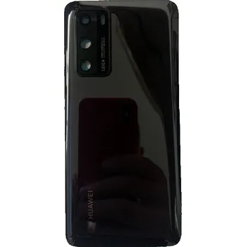 Náhradní kryt pro mobilní telefon Huawei P40 - Zadní kryt - black - černý - s zadní kamery (náhradní díl)