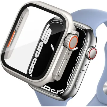 Náhradní kryt pro mobilní telefon Kryt/ochrana displeje Tech-Protect Defense360 Apple Watch 10 (46 mm) Titanium/orange