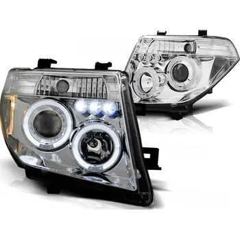 Přední světlomet PŘEDNÍ SVĚTLA NISSAN NAVARA D40, PATHIFINDER, 2005-2011, ANGEL EYES, CHROM + LED (LPNI05)
