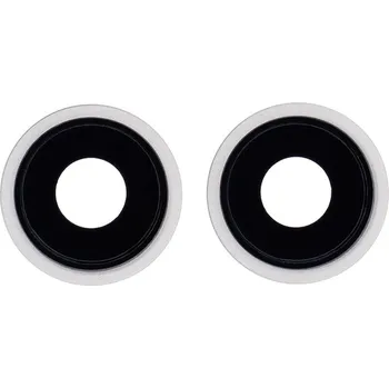 Náhradní kryt pro mobilní telefon iPhone 13 - náhradní sklo zadní kamery s rámem (White)
