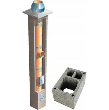 Komín Keramický komínový systém Brata Standard SW2 fi 160 10 m pro krb, rozměr 36x55 cm