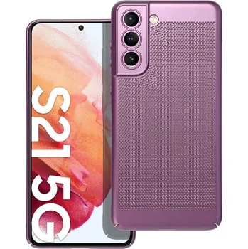 Náhradní kryt pro mobilní telefon Kryt Breezy Case Samsung Galaxy S21 FE fialový