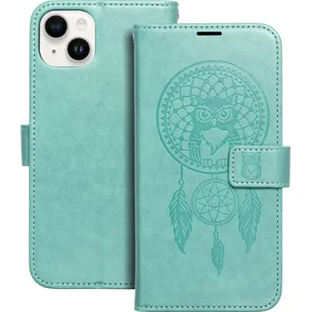 Náhradní kryt pro mobilní telefon Kryt Mezzo Book Case iPhone 14 Plus Lapač snů Green