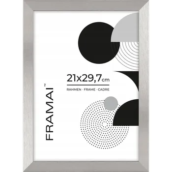 Obraz Stříbrný rámeček 21x29,7 cm z matného MDF