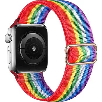 Řemínek na hodinky Scrunchie řemínek pro Apple Watch (42/44/45 mm) Rainbow