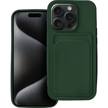 Náhradní kryt pro mobilní telefon Kryt Card Case iPhone 15 Pro Green