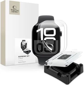 Hydrogelová fólie Tech-Protect Supreme set 2-Pack Apple Watch 10 (42 mm) Clear