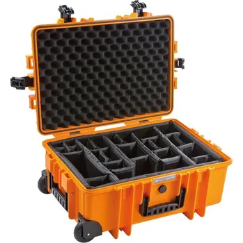 Ochrana fotoaparátu a videokamery B&W Outdoor Cases Type 6700 / Orange (divider system)