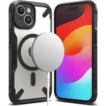 Náhradní kryt pro mobilní telefon Kryt Ringke Fusion X Magnetic Magsafe iPhone 15 matte black