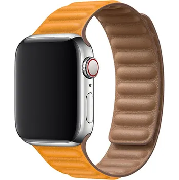 Řemínek na hodinky Kožený řemínek Leather Link pro Apple Watch (42/44/45mm) California