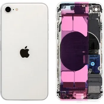 Náhradní kryt pro mobilní telefon Apple iPhone SE 2020 - Zadní housing s předinstalovanými díly (White)