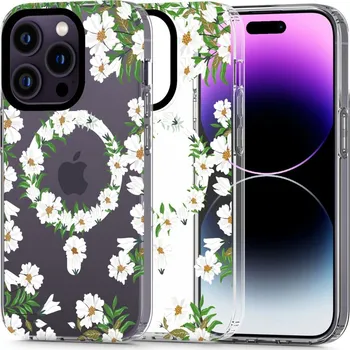 Náhradní kryt pro mobilní telefon Kryt Tech-Protect Magmood Magsafe iPhone 13 Pro White Daisy