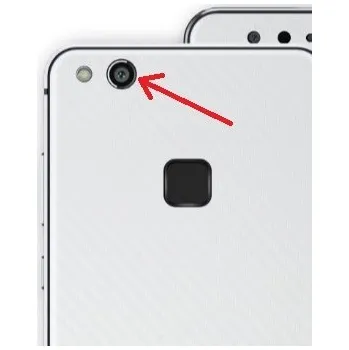 Náhradní sklo zadní kamery - Huawei P10 Lite