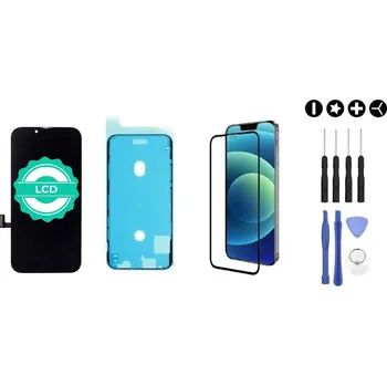 MULTIPACK - LCD displej iPhone 13 Pro Max + lepení pod displej + 3D ochranné sklo + sada nářadí