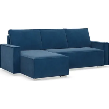 Obývací pokoj Rohová rozkládací sedací souprava LUCCA Modrá