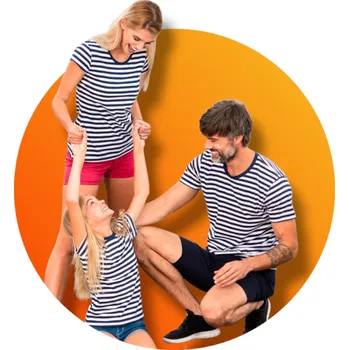 Dětské tričko MALFINI SAILOR, barva bílá - námořní modrá, velikost 6 let