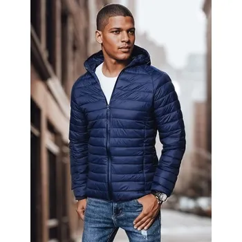 Dstreet Prošívaná granátová přechodná bunda s kapucí