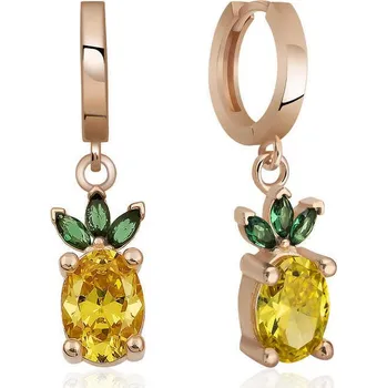 Náušnice Stříbrné náušnice Pineapple