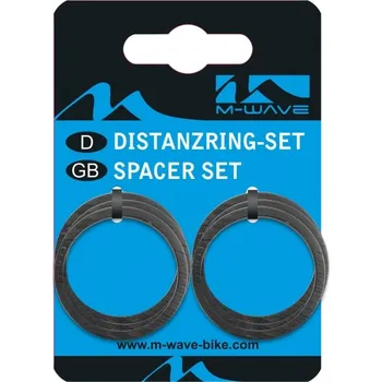 Hlavové složení podložky AH M-Wave Al 11/8 5mm černé 6ks