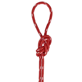 Lano Šňůra PPV 4mm s jádrem červená bílá tečka