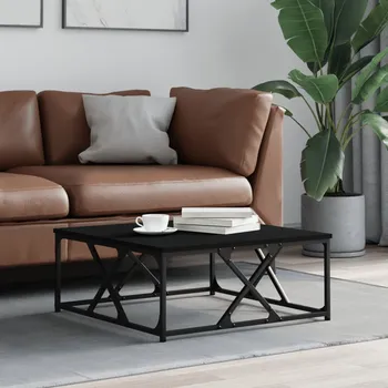 Obývací pokoj vidaXL Konferenční stolek černý 70 x 70 x 30 cm kompozitní dřevo