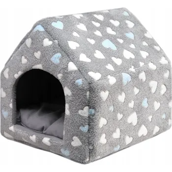 Pelíšek pro psa Plyšový domeček budka pelíšek pro malého psa, jorkšíra