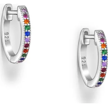 Náušnice Stříbrné náušnice Olive VÍCEBAREVNÉ