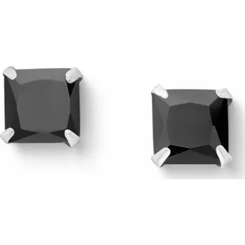 Náušnice Stříbrné náušnice Farah ČERNÉ