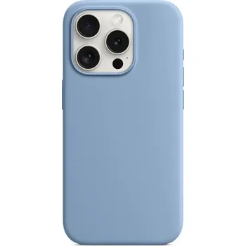 Náhradní kryt pro mobilní telefon engaroGuard iPhone 15 Pro Silicone Case with MagSafe - Winter Blue design (světle modrá)