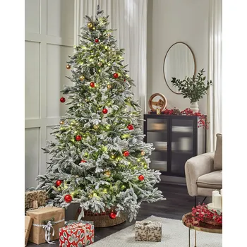 Vánoční dekorace LED světelný řetěz se 100 světly černý ovládaný aplikací měnící se barvy 1350 cm s časovačem vánoční osvětlení obývací pokoj Beliani