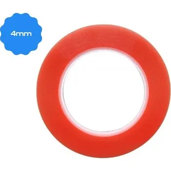 Lepicí páska Magic red - oboustranná lepicí páska - 4 mm x 25 m (průhledný)