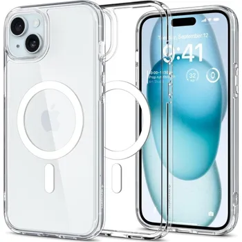 Náhradní kryt pro mobilní telefon Kryt Spigen Ultra Hybrid Mag Magsafe iPhone 15 white