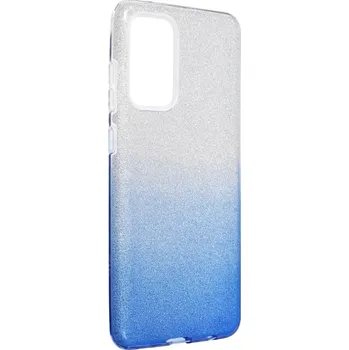 Náhradní kryt pro mobilní telefon Kryt Forcell Shining Case Samsung Galaxy A72 LTE ( 4G ) / A72 5G průsvitný/modrý