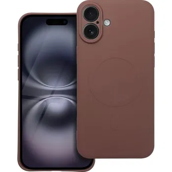 Náhradní kryt pro mobilní telefon Kryt Silicone Mag Cover Case s MagSafe iPhone 16 Plus Brown