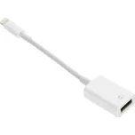 Adaptér Otg USB A (Female) na Lightning (Male) white