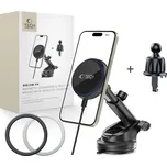 Tech-Protect mm15W-V4 Magnetic Magsafe Dashboard & Vent Car Mount Bezdrátová nabíječka 15W černá
