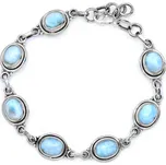 Stříbrný náramek larimar ve světlejším odstínu Miracle