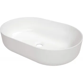 Umyvadlo DEANTE - Kulaté keramické keramické umyvadlo na desku CGR_6U6S