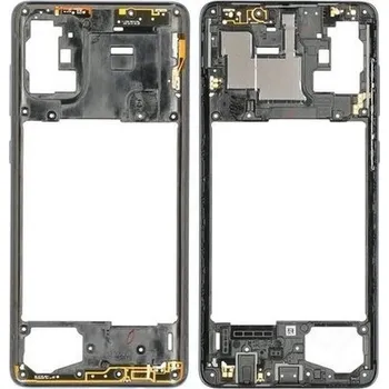 Náhradní kryt pro mobilní telefon Samsung Galaxy A71 - Středový rámeček - Prism Crush black