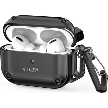 Náhradní kryt pro mobilní telefon Kryt Tech-Protect Hrubý háček Apple AirPods Pro 1/2 black