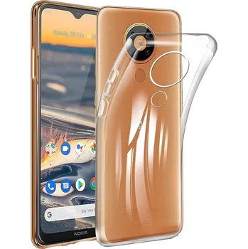 Náhradní kryt pro mobilní telefon Nokia 5.3 - Průhledný silikonový kryt