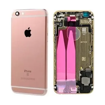 Náhradní kryt pro mobilní telefon iPhone 6S - Zadní housing s předinstalovanými díly (Rose Gold)