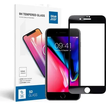 Náhradní kryt pro mobilní telefon Ochranné tvrzené sklo - Apple iPhone 7/8 Plus 5D Full Cover black