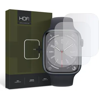 2ks v balení, set hydrogelových fólií Hofi Hydroflex Pro+ 2-Pack Apple Watch 4 / 5 / 6 / 7 / 8 / 9 / SE (40 / 41 mm) Clear
